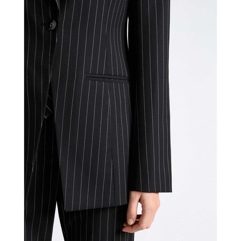 Cue Pinstripe Hourglass Blazer image number 2